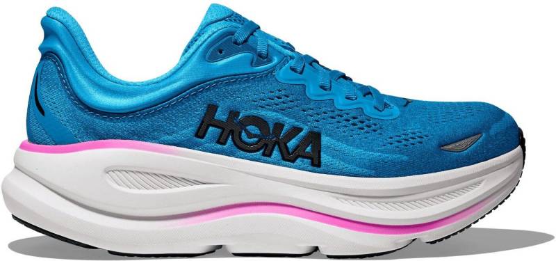 Hoka One One W BONDI 9 SKYWARD BLUE / NEON FUCHSIA Laufschuh von Hoka One One