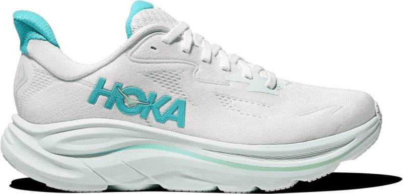 Hoka One One W CLIFTON 10 WHITE / CIELO BLUE Laufschuh von Hoka One One