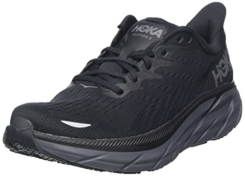 HOKA ONE ONE Clifton 8 Herrenschuhe, schwarz / schwarz, 46 EU von Hoka One