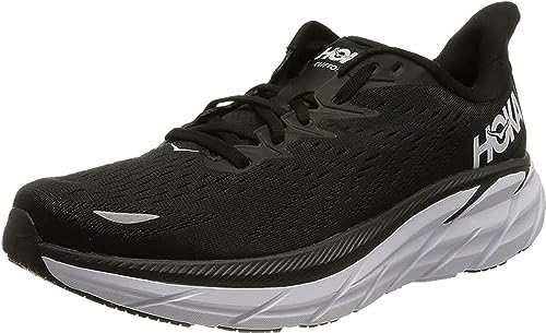 HOKA ONE ONE Damen Clifton 8 Running Shoes, Black/White, 38 2/3 EU von HOKA ONE ONE