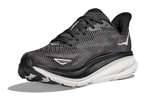 HOKA ONE ONE Damen W Clifton 9 Sneaker, Black/White, 38 2/3 EU von HOKA ONE ONE