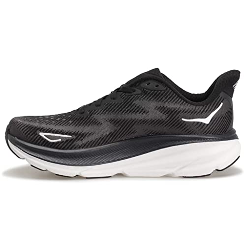 HOKA ONE ONE Damen W Clifton 9 Sneaker, Black/White, 38 EU von HOKA ONE ONE