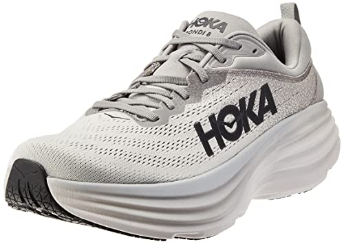HOKA Herren Bondi 8 Running Shoes, Sharkskin/Harbor Mist, 45 1/3 EU von HOKA