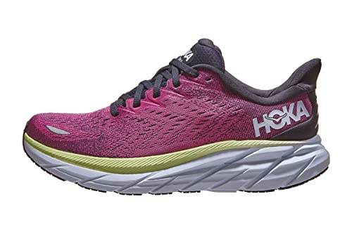 Hoka One Damen Clifton 8 Running Shoes, Blue Graphite Ibis Rose, 37 1/3 EU von Hoka One