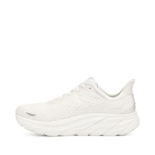 Hoka One Herren Clifton 8 Running Shoe, White/White, 42.5 EU von ホカオネオネ