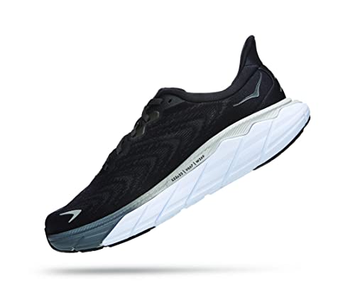 HOKA ONE ONE Herren Arahi 6 Running Shoes, Black/White, 43 1/3 EU von HOKA ONE ONE