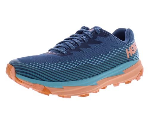 HOKA Damen Torrent 2, Traillaufschuhe, blau (RealTeal/Cantaloupe RTCN), 40 EU von Hoka