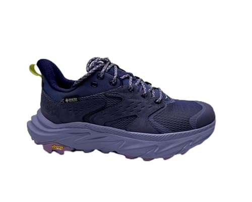 Hoka Anacapa 2 Low GTX Trail-Laufschuhe für Damen, Violett, Türkis, Meteor Cosmic Sky, 38 2/3 EU von Hoka