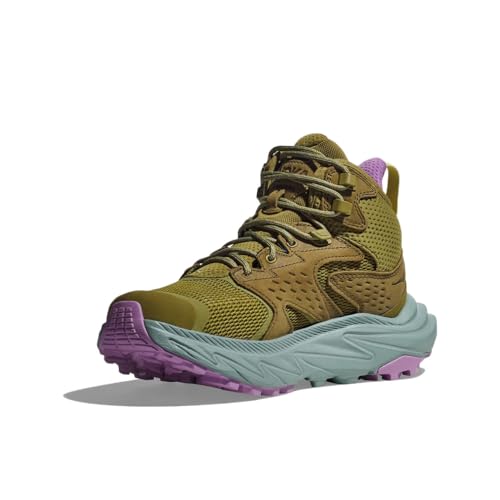 Hoka Anacapa 2 Mid GTX Trail-Laufschuhe für Damen, Braun, Violett, Green Moss Agave, 37 1/3 EU von Hoka