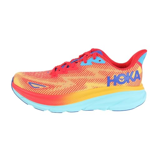 Hoka Clifton 9 Schuhe Code 1127895-CRSCL, Rot Orange Blau, 41 1/3 EU von Hoka