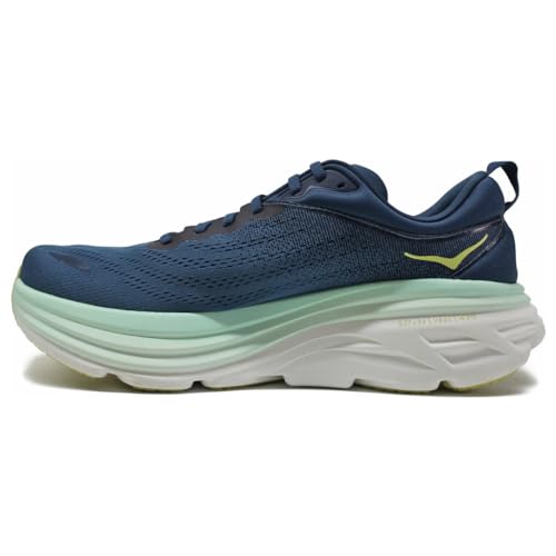 Hoka Herren Medium Bondi 8 Gymnastikschuh, Midnight Ocean Bluesteel, 44 EU von Hoka