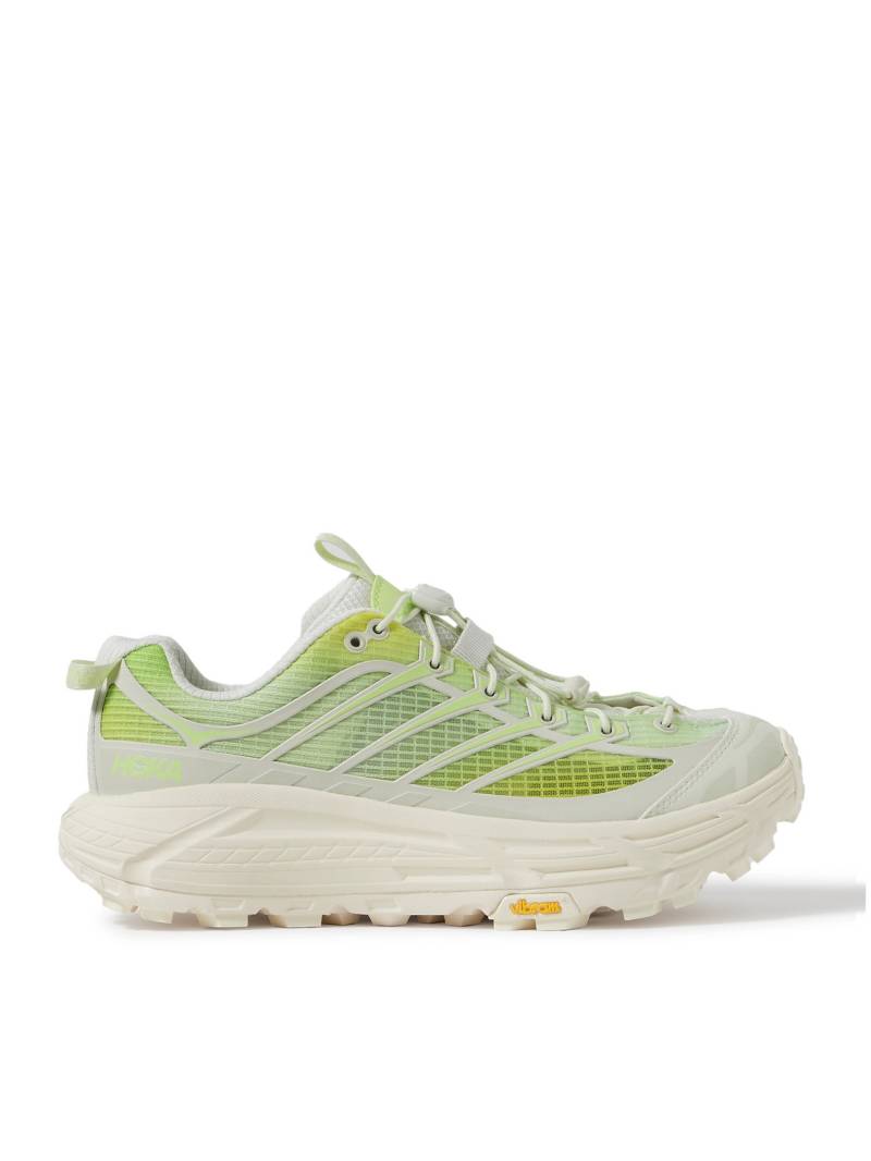 Hoka - Mafate Three2 Rubber-Trimmed Mesh Running Sneakers - Men - Green - US 9.5 von Hoka