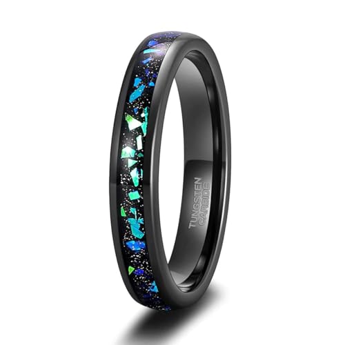 4mm 8mm Wolframkarbid Ring Galaxy Facettenreiche Kante Blau Opal Inlay Herren Frauen Eheringe Ringe 4mm 8mm Wolframkarbid Ring Galaxy Facettenreiche Kante Blau Opal Inlay Herren Frauen Eheringe Ringe von Hokech