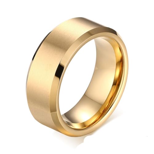 8mm breit Großhandel Männer Wolfram Eheringe Schmuck Hochwertige Wolframkarbid Ringe für Männer Schmuck von Hokech