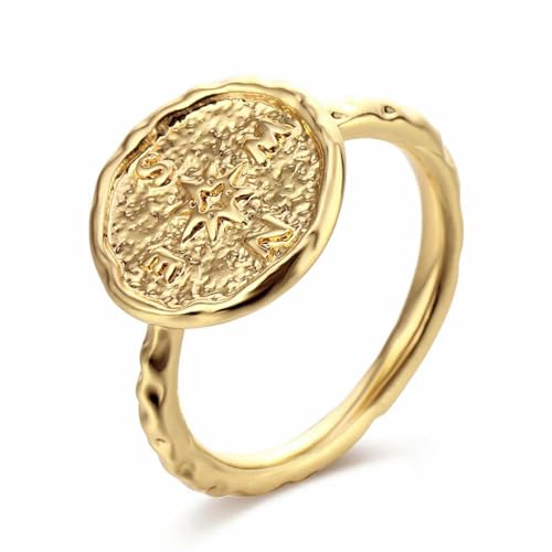 Bohemia Retro Gold Ringe für Frauen Einfache Mode Weibliche Finger Ring Schmuck Damen Hochzeitsfeier Schmuck Mädchen Geschenke von Hokech