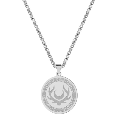Halskette Frauen Männer Artemis Amulett Charme Mond Symbol Mythos Göttin der Jagd Anhänger Kette Schmuck von Hokech