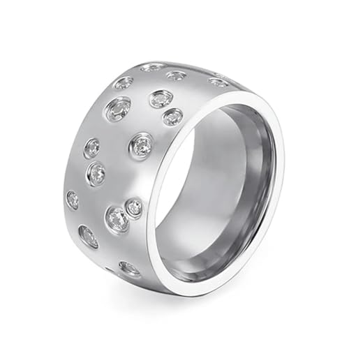 Hokech Mode Edelstahl Ehering für Frauen Männer Paar Neue helle CZ Kristall Fingerringe Luxusmarke Schmuck Hochzeitsgeschenk von Hokech