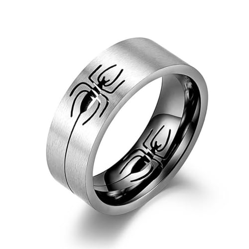 Hokech Mode Einfacher Edelstahl Spinnenring für Frauen Männer Silber Farbe Fingerringe Feiner Schmuck Zubehör Geschenk Hokech Mode Einfacher Edelstahl Spinnenring für Frauen Männer Silber Farbe Fingerringe Feiner Schmuck Zubehör Geschenk von Hokech