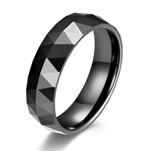 Hokech Mode Schwarze Keramik Geometrie Eheringe Schmuck für Frauen Mädchen Neue Mode Trend Schmuck Weihnachtsgeschenke von Hokech