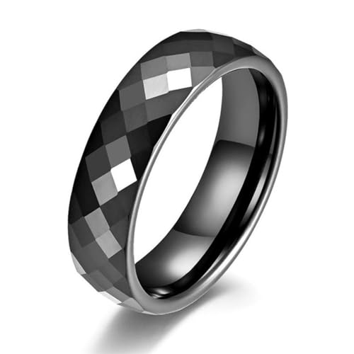 Hokech Mode Schwarze Keramik Geometrie Eheringe Schmuck für Frauen Mädchen Neue Mode Trend Schmuck Weihnachtsgeschenke von Hokech