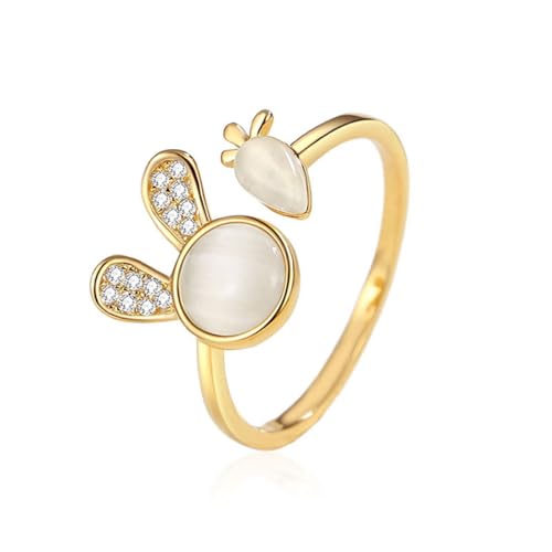 Hokech Moderner stilvoller Stern Ringe Schmuck für Frauen Charmante Roségold Damen Ringe Weiblicher Kristall Zirkon Ring Mode Party Mädchen Geschenke von Hokech