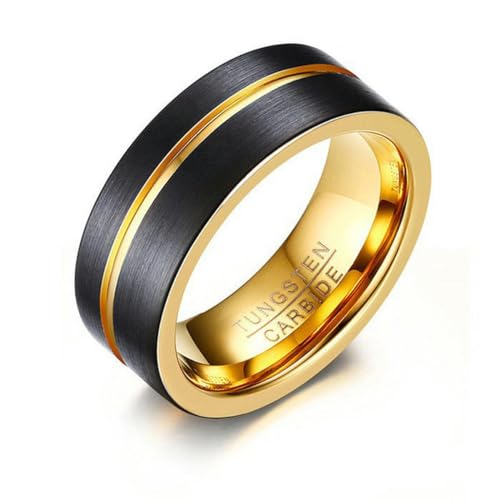 Neue Blaugoldfarbe 100% Wolframkarbid Ehering für Männer Frauen Hochzeit Punk Vintage Ring Schmuck Geschenke von Hokech