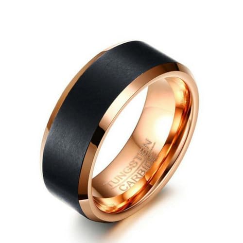 Neue Blaugoldfarbe 100% Wolframkarbid Ehering für Männer Frauen Hochzeit Punk Vintage Ring Schmuck Geschenke von Hokech