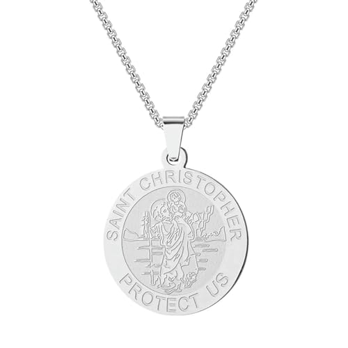 O Heilige Skapulier-Medaille EXKLUSIV Anhänger Halskette für Männer Frauen Edelstahl Runde religiöse Astrologie Charm Kette O Heilige Skapulier-Medaille EXKLUSIV Anhänger Halskette für Männer Frauen Edelstahl Runde religiöse Astrologie Charm Kette von Hokech