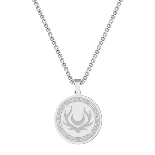 Symbol der Artemis Halskette Frauen Männer Artemis Amulett Amulett Mond Symbol Mythos Göttin der Jagd Anhänger Kettenschmuck Symbol der Artemis Halskette Frauen Männer Artemis Amulett Amulett Mond Symbol Mythos Göttin der Jagd Anhänger Kettenschmuck von Hokech