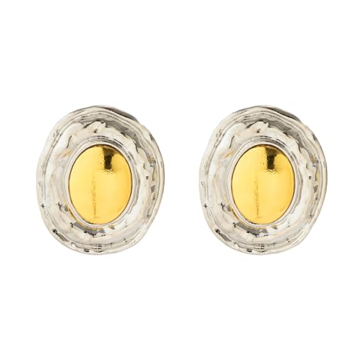 Übertriebene große runde runde Ohrstecker Ohrstecker für Frauen klassischer Vintage Gold Farbe Piercing Ohrring Schmuck Accessoires Steampunk von Hokech