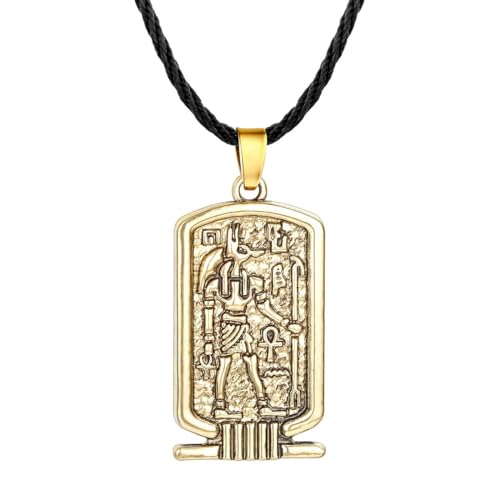 Vintage ägyptischer Gott Talisman Anhänger Männer Frauen Halskette Ägypten Gott der Magie Weisheit Thoth Ibis-Kopf Amulett Schmuck Geschenke von Hokech