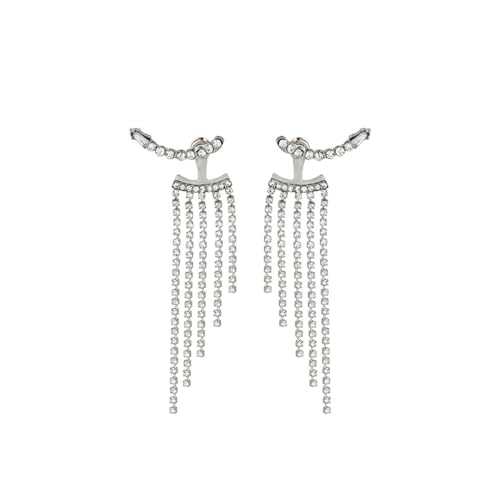 Volle Strass lange Quaste Tropfen Ohrringe für Frauen Exquisite Luxus Zirkon Kristall Ohrringe weiblicher Schmuck von Hokech