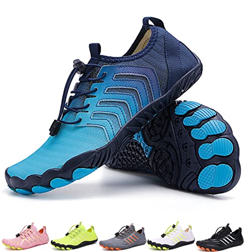 Feldluft Barfußschuhe Damen Herren Outdoor Bequemer rutschfeste Barfußschuhe Feldluft Pro Barfussschuhe (A06 Dark Blue, Adult, Men, Numeric_36, Numeric, eu_Footwear_Size_System, medium) von Hokuto