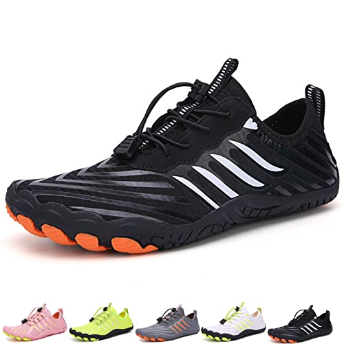 Feldluft Barfußschuhe Damen Herren Outdoor Bequemer rutschfeste Barfußschuhe Feldluft Pro Barfussschuhe (A34 Black, Adult, Men, Numeric_35, Numeric, eu_Footwear_Size_System, medium) von Hokuto