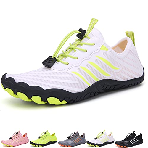 Feldluft Barfußschuhe Damen Herren Outdoor Bequemer rutschfeste Barfußschuhe Feldluft Pro Barfussschuhe (A34 White, Adult, Men, Numeric_36, Numeric, eu_Footwear_Size_System, medium) von Hokuto