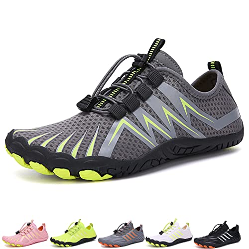 HOKUTO Feldluft Barfußschuhe Damen Herren Outdoor Bequemer rutschfeste Barfußschuhe Feldluft Pro Barfussschuhe (A35 Gray, Adult, Men, Numeric_36, Numeric, eu_Footwear_Size_System, medium) von Hokuto