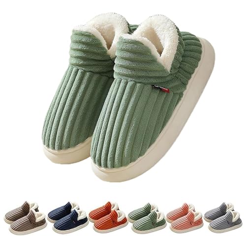 Harmont Hausschuhe, Harmont Boutique Warme Hausschuhe, Cozy Slides Original Cloud Slippers Damen Badelatschen Herren (Grün, Erwachsene, 42, Numerisch (von/bis), EU Schuhgrößensystem, 43, Breit) von Hokuto