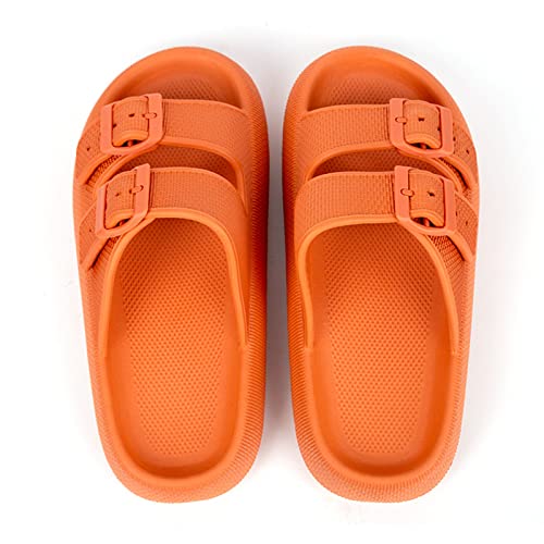 Hokuto Cozyslides Original Unisex Hausschuhe, EVA Latschen Damen Flip-Flops Super Weiche Rutschfeste (Orange A, adult, numeric_42, numeric_range, eu_footwear_size_system, numeric_43, medium) von HOKUTO