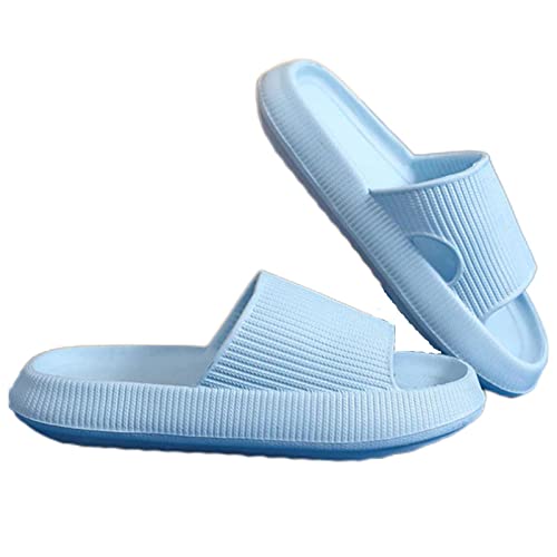 Hokuto Jadery Pantoufle Orthopädische Femme, Cloud Sliders Anti-Rutsch Duschkissen Hausschuhe, hellblau, 40.5/41 EU von HOKUTO