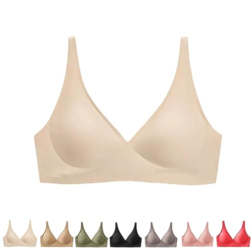 Hokuto Lavania - Nahtloser Premium Komfort BH, Removable Padded Seamless Bra Wireless (XL, Grün) von Hokuto