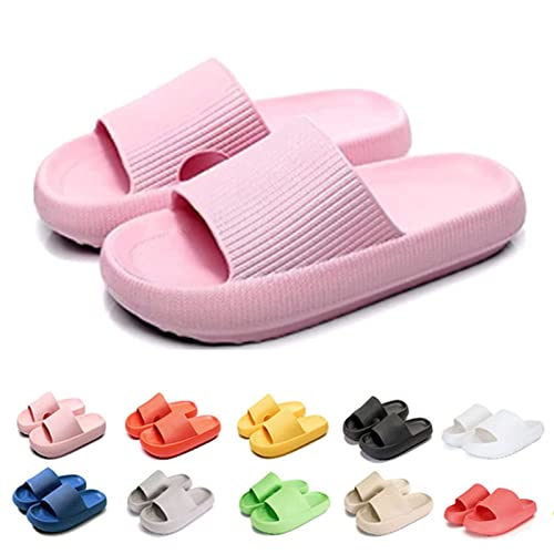 Hokuto Pummy Hausschuhe Original, Pummy Cozy Hausschuhe, Leicht FüR Zuhause Badezimmer Paar Sandalen (Rosa, adult, men, numeric_36, numeric_range, eu_footwear_size_system, numeric_37, wide) von Hokuto