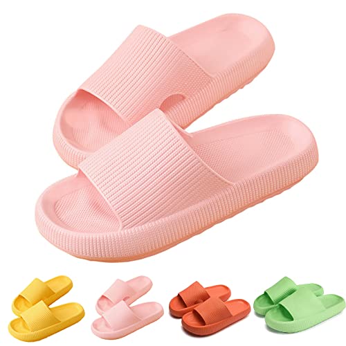 Hokuto Pummy Hausschuhe Original Sommer Pummis Weiche Damen Pummies Cozislides Wolkenschuhe Cozy Slides (Pink, women, numeric_36, numeric_range, eu_footwear_size_system, numeric_37, wide), shoe von Hokuto