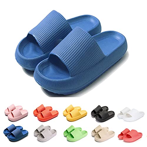 Hokuto Schlappis Wolken Damen, Cozy Slides, Cosyslides Wolkenslipper Original, Weich Rutschfeste Hausschuhe (Blau, adult, numeric_36, numeric_range, eu_footwear_size_system, numeric_37, wide) von Hokuto