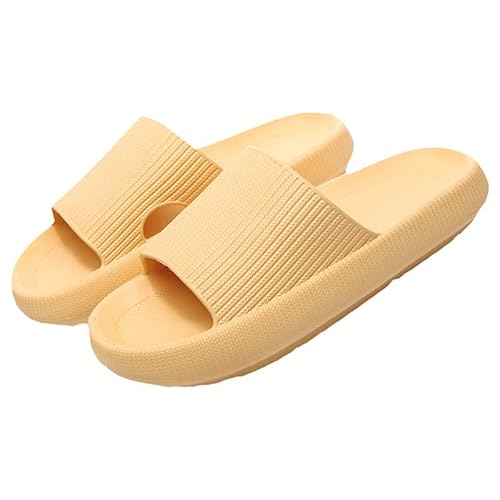 Hokuto Svadli Orthopädische Hausschuhe Damen Original, Sommer Latschen Cozy Slippers Slides for Damen (Gelb, Numeric_36) von Hokuto