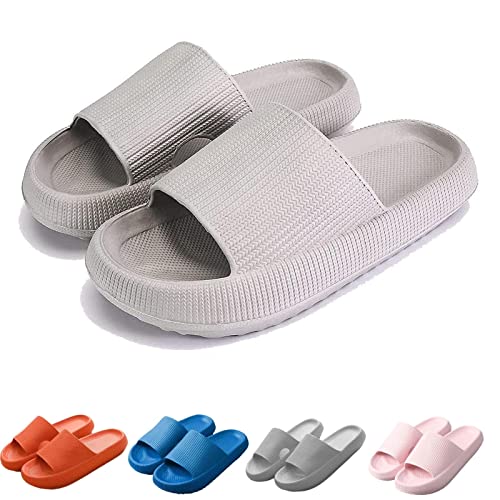 Jadery Pantoufle Orthopedique Femme, 1.77in Thick Sole Non-Slip House Slippers Open Toe Sandals (Gery, Adult, Numeric_36, Numeric_Range, eu_Footwear_Size_System, Numeric_37, medium) von HOKUTO