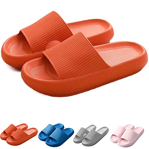 Jadery Pantoufle Orthopedique Femme, 1.77in Thick Sole Non-Slip House Slippers Open Toe Sandals (Orange, Adult, Numeric_38, Numeric_Range, eu_Footwear_Size_System, Numeric_39, medium) von HOKUTO