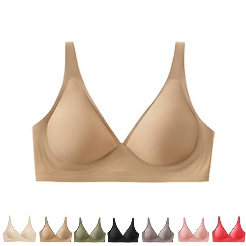 Lavania - Nahtloser Premium Komfort BH, Removable Padded Seamless Bra Wireless (2XL, Hautton) von Hokuto