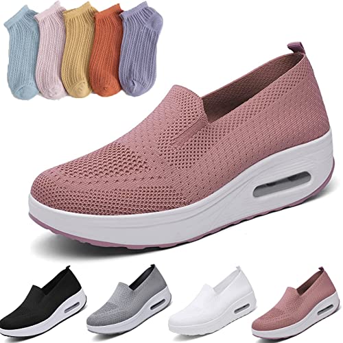 OrthopäDische Damenschuhe, OrthopäDische Sandalen Damen, OrthopäDische Hausschuhe Damen, Slip-On Walking Shoes (Rosa, Adult, Numeric_35, Numeric, eu_Footwear_Size_System, medium) von Hokuto