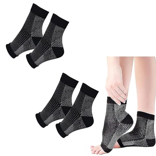 Hokuto OrthopäDische Kompressionssocken, Kompressions-Socken, OrthopäDische Kompressionssocken Herren Damen (L/XL, black(2pcs)) von Hokuto