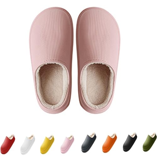 Pummy Hausschuhe Winter, Cozy Slides Original Cloud Slippers Damen Badelatschen Herren (Pink, Erwachsene, 40, Numerisch (von/bis), EU Schuhgrößensystem, 41, Breit) von Hokuto